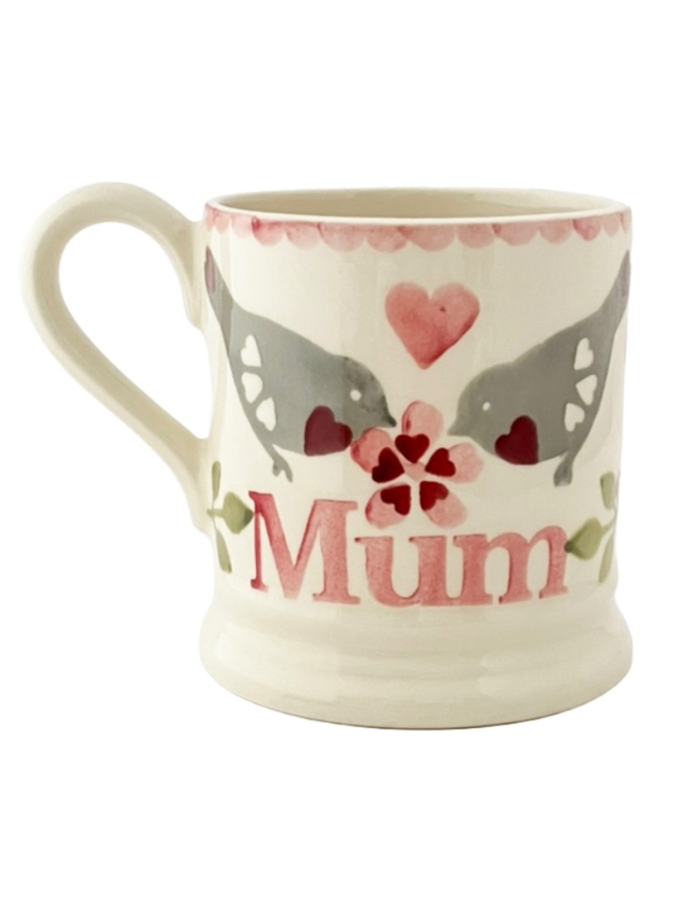 Emma Bridgewater Lovebirds MUM Half Pint Mug 8 Ounces MINT